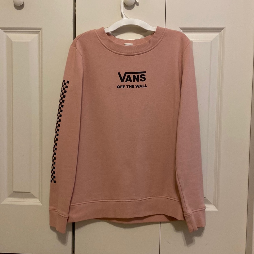 Vans off the wall pink crewneck